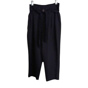 Madewell -Black High-Waisted Cropped Trousers - Size  12P